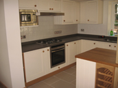 Hand painted fitted kitchen